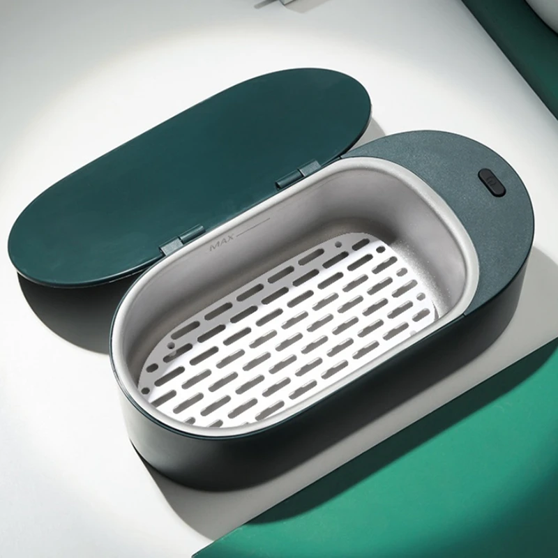 Маленький ультразвуковой очиститель очков, ультразвуковой очиститель ювелирных изделий, высокочастотная ультразвуковая чистящая ванна, вилка европейского стандарта B, прочный