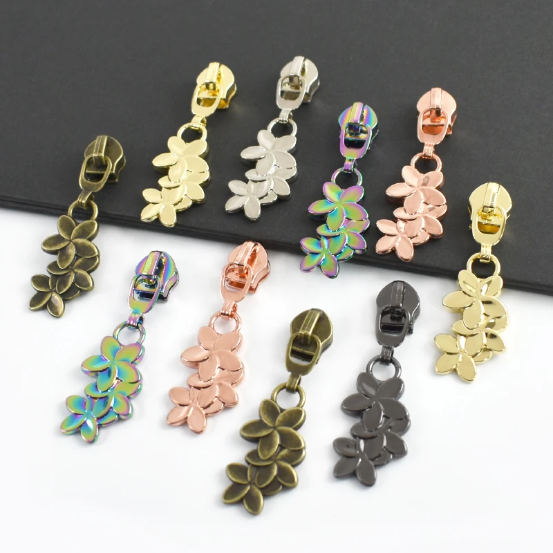 

Meetee 5# Sewing Zipper Sliders Replacement 5-20Pcs Clothes Nylon Zippers Cursor Luggage Decorative Zip Puller Head Repair Kits