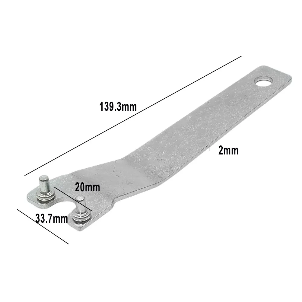 Multi-function Wrench Angle Grinder Black Flange Grinding Lock nut Metal Silver Supplies Equipment Accessories
