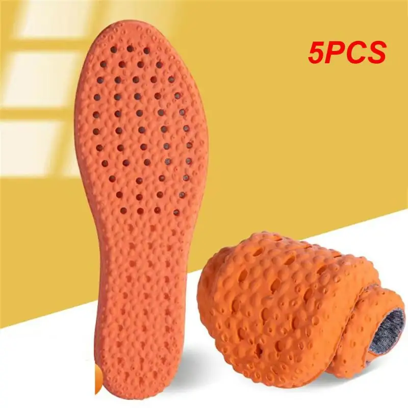 5PCS Latex Sport Insoles Super Soft High Elasticity Shoe Pads Anti-pain Deodorant Cushion Arch Support Running Insoles Foot