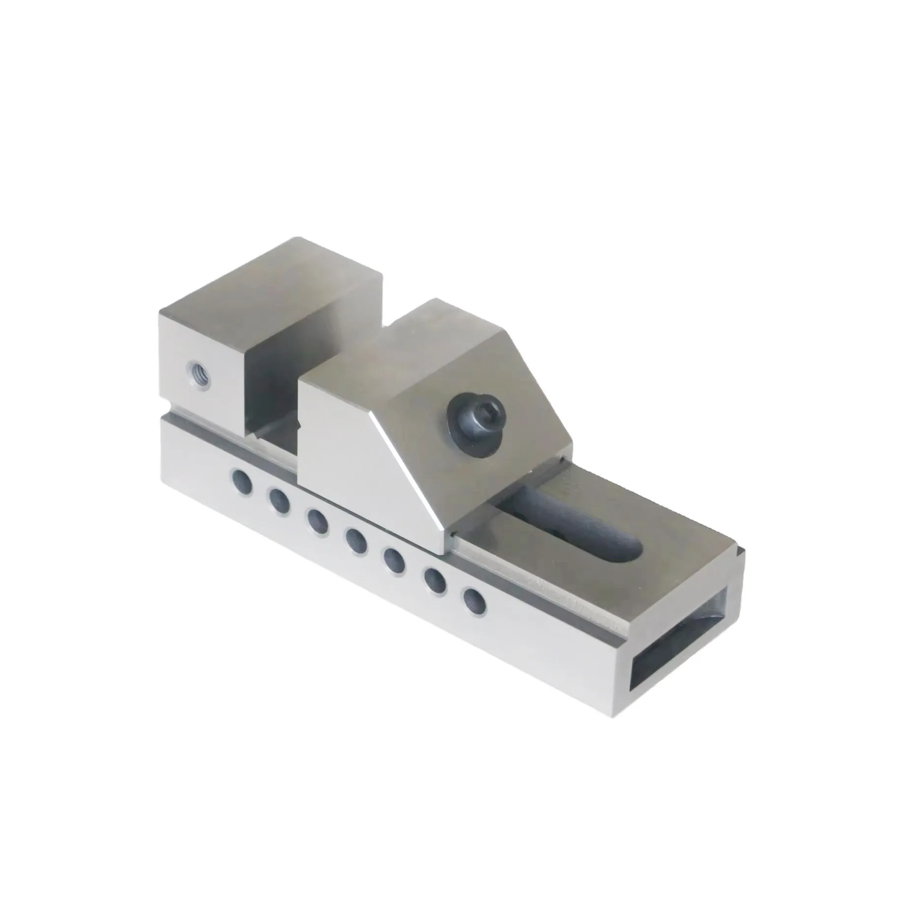 High-precision cast iron CNC grinding machine vise; brand-new, screwless steel bench vise with manual drive