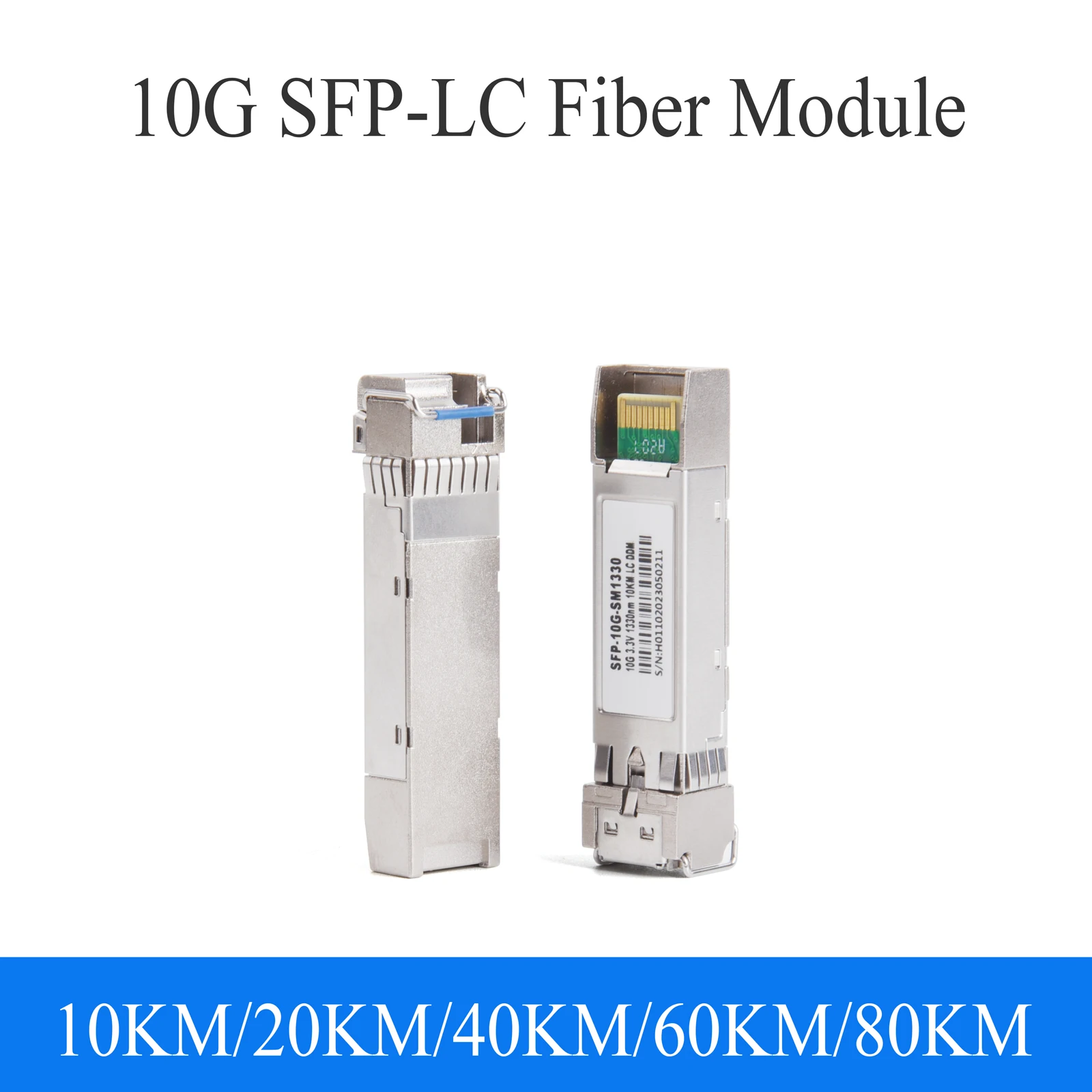 

1 пара 10G оптоволоконного модуля SFP LC 1270 нм/1330 нм одномодовый 10 км/20 км/40 км A + B оптоволоконный модуль подходит для коммутатора Cisco Mikrotik Ethernet