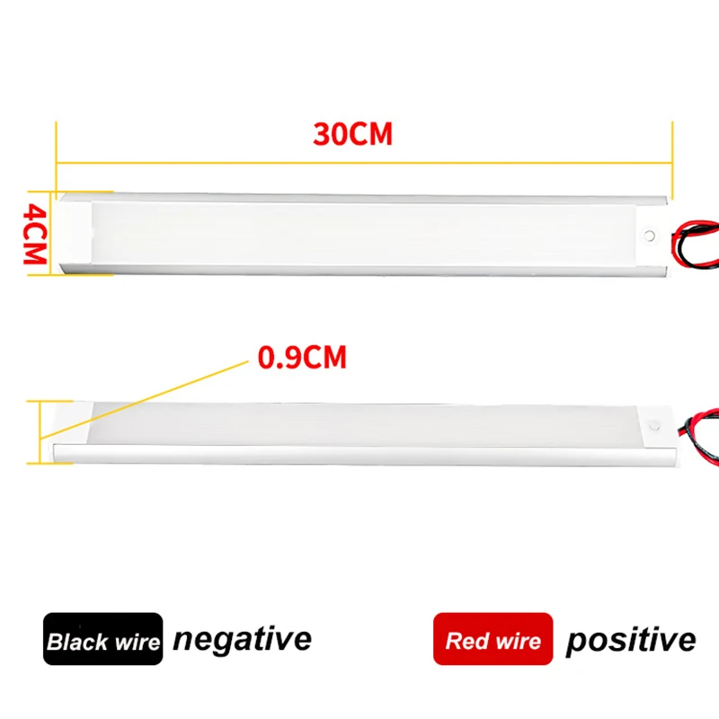 Nature White Light 12V-80V Roof Interior LED Compartment Light ultra-thin Caravan RV Dome Light Trailer Truck Cabin Reading Lamp