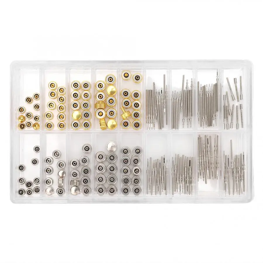 Multisize Watch Winding Stem Extender Extension Bar + Crowns Replacement Part Stainless Steel Watch Repair Accessory