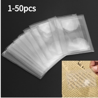 3X Full Page Loupe Magnifier Fresnel lens Magnifier Magnification Magnifying Fresnel Lens Pocket Credit Card Magnifier 1-50pcs