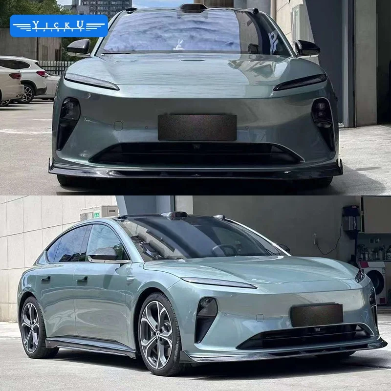 Hot Selling TG Carbon Fiber Body Kit Front Lip Rear Lip Side Skirt Spoiler Forged Pattern Suitable for NIO ET5