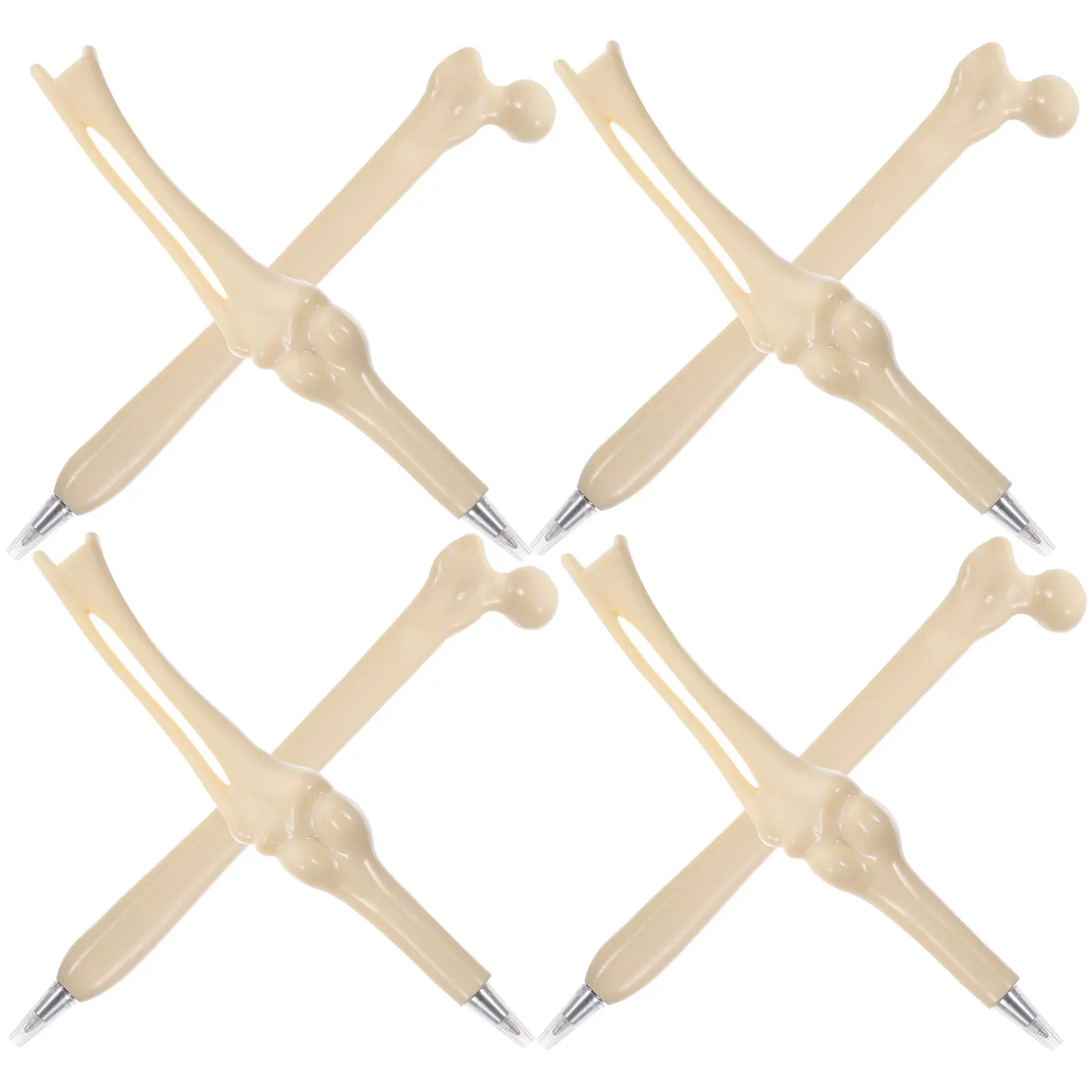 

Набор из 8 шариковых ручек в форме кости: креативные, реалистичные, с плавным письмом, для офиса, школы, вечеринок, подарков, в готическом стиле