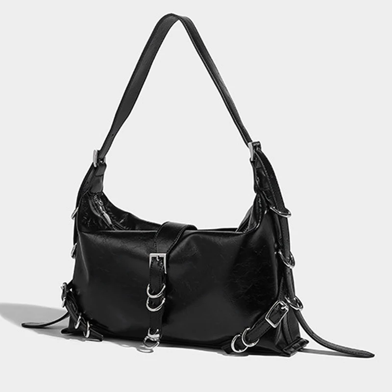 Bolso de cuero de PU de diseño para axila, bolso de mujer, nuevo bolso de hombro, bolso cruzado versátil