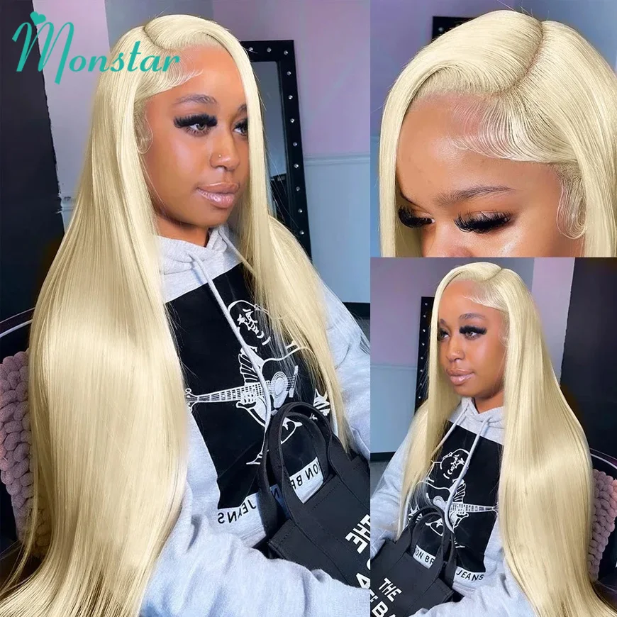 13x4 13x6 360 HD Transparent 613 Blonde Lace Frontal Human Hair Wigs Vietnamese Raw Hair Bone Straight Lace Front Human Hair Wig