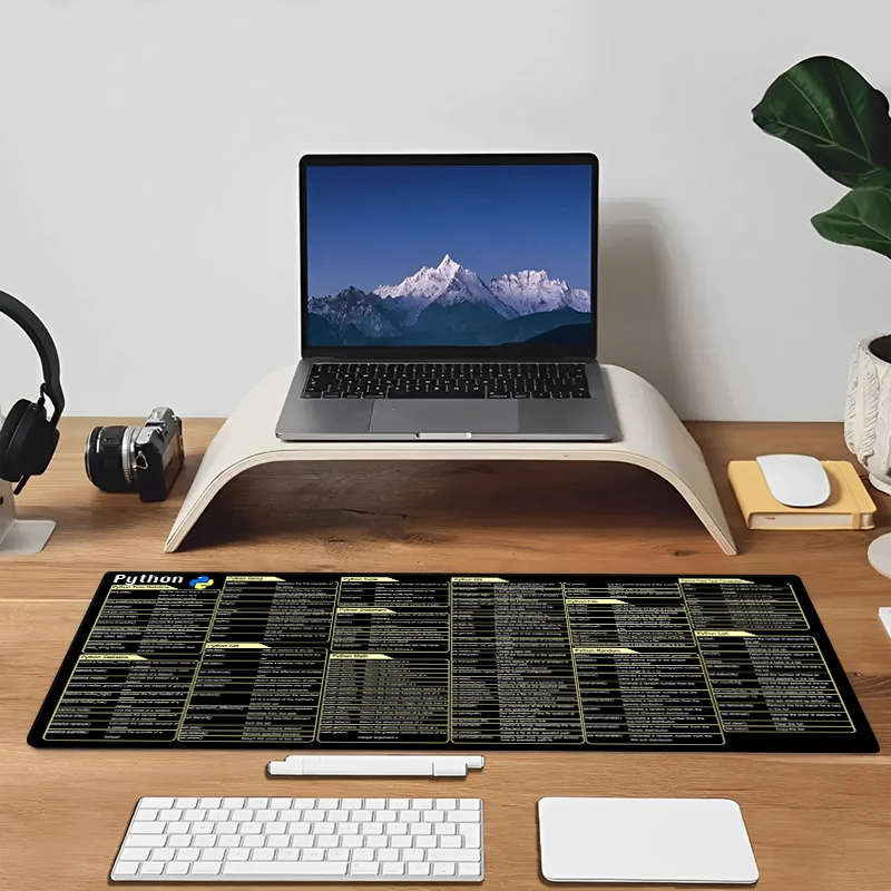 Python Programing Mouse Pad Large for Pycharm Shortcuts Cheat Sheet Keyboard Mousepad Software Web AI Engineer Desk Mat Office