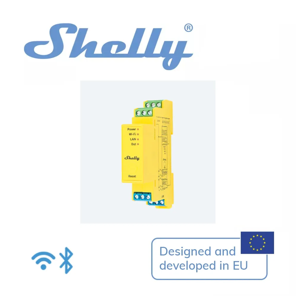 Shelly Pro RGBWW PM Wifi DIN Rail Mountable Five Channel Smart Light Power Measurement Compatible With multi Smart Home Platform