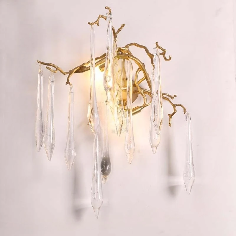 Настенный светильник, полностью медный светильник, настенный телевизор, прикроватная тумбочка для спальни, освещение, трансграничная специальная поставка