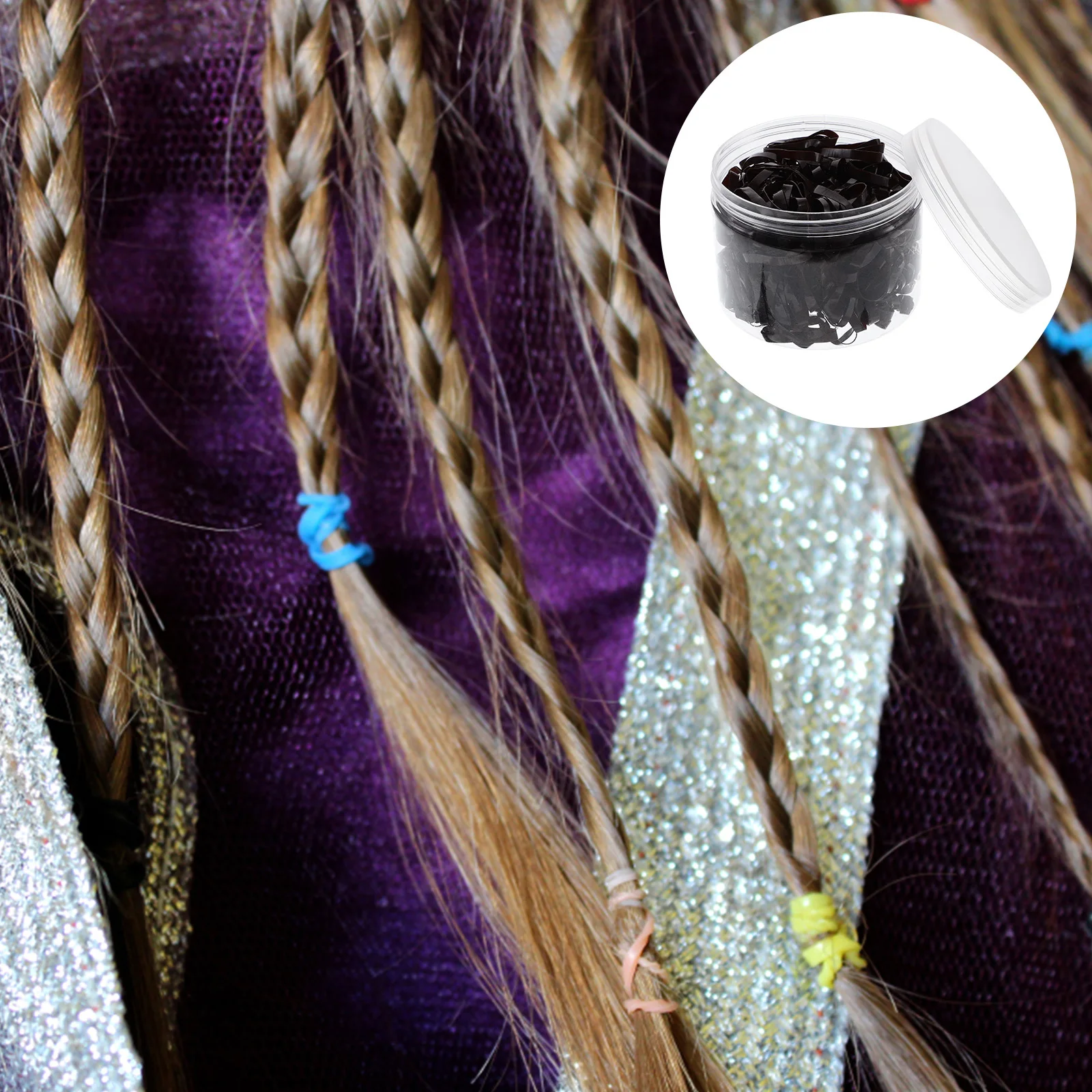 

500 шт., высокоэластичные резинки для волос, оптовая упаковка, маленькие резинки, растягивающиеся резинки для волос для девочек, резинки для волос для ежедневного использования для девочек