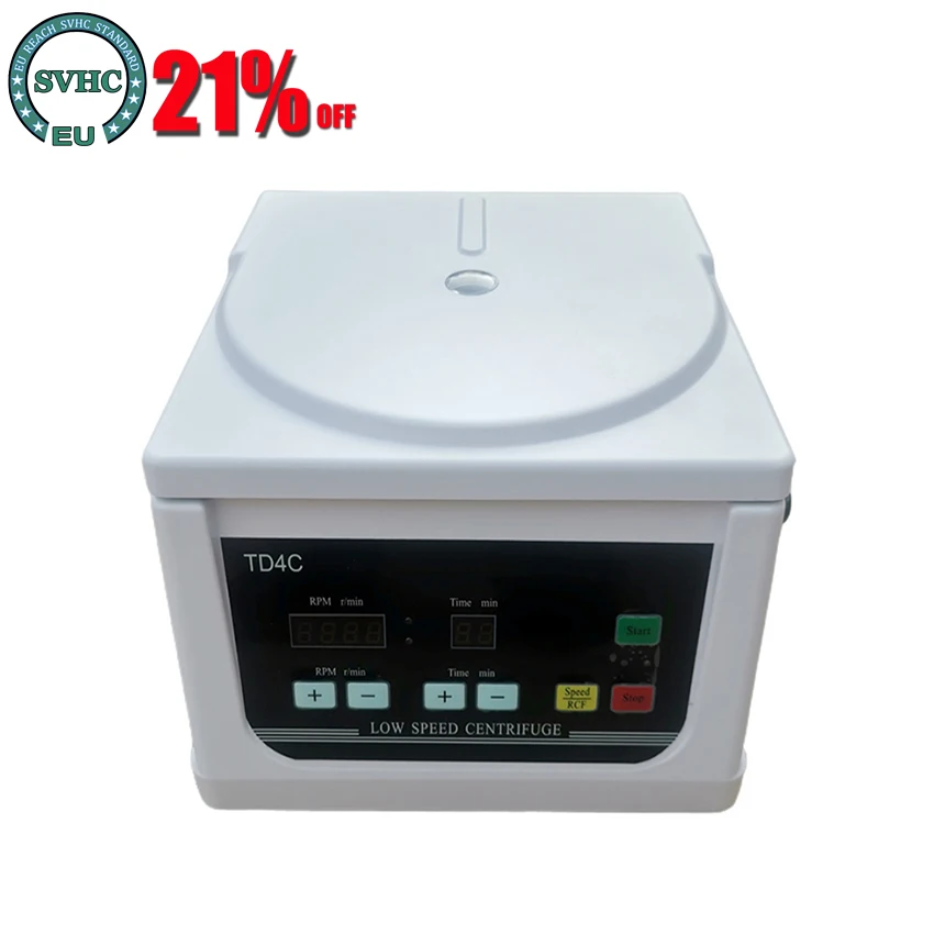 Laboratory Centrifuge TD4C Low Speed 4000rpm 2150xg Brushless Motor Digital Centrifuge Lab 5mL 10mL 15mL 20ml Centrifuge Tube