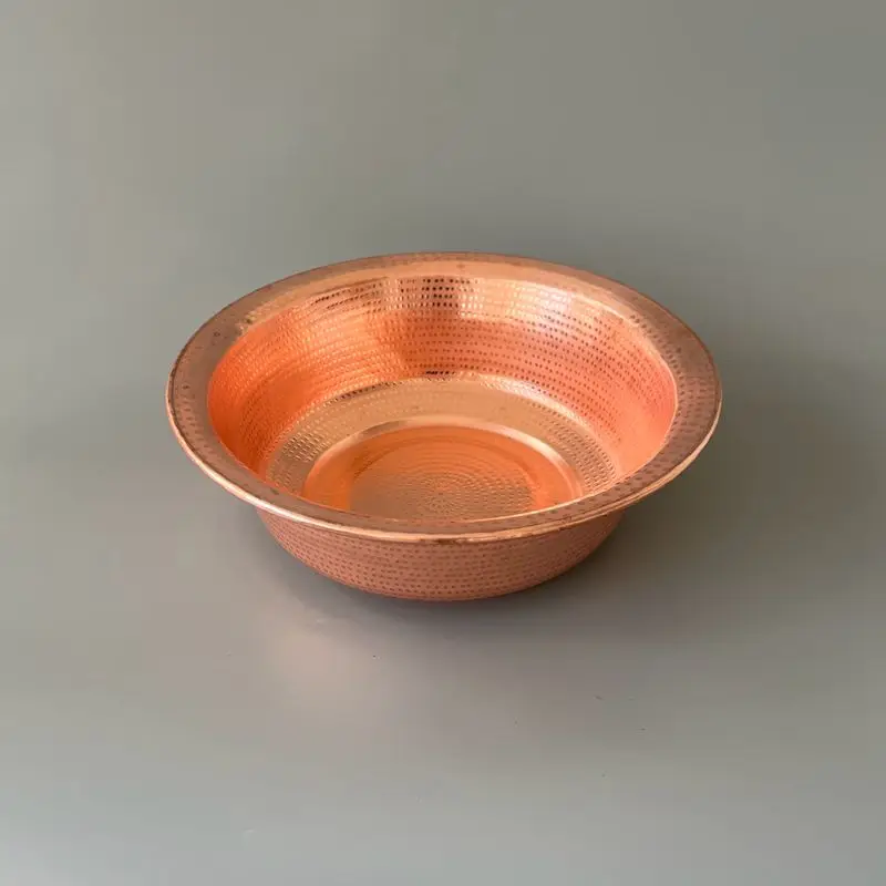 

Pure Copper Customized Brass Basin Washbasin Foot Bath Spa Handmade Thick Gift