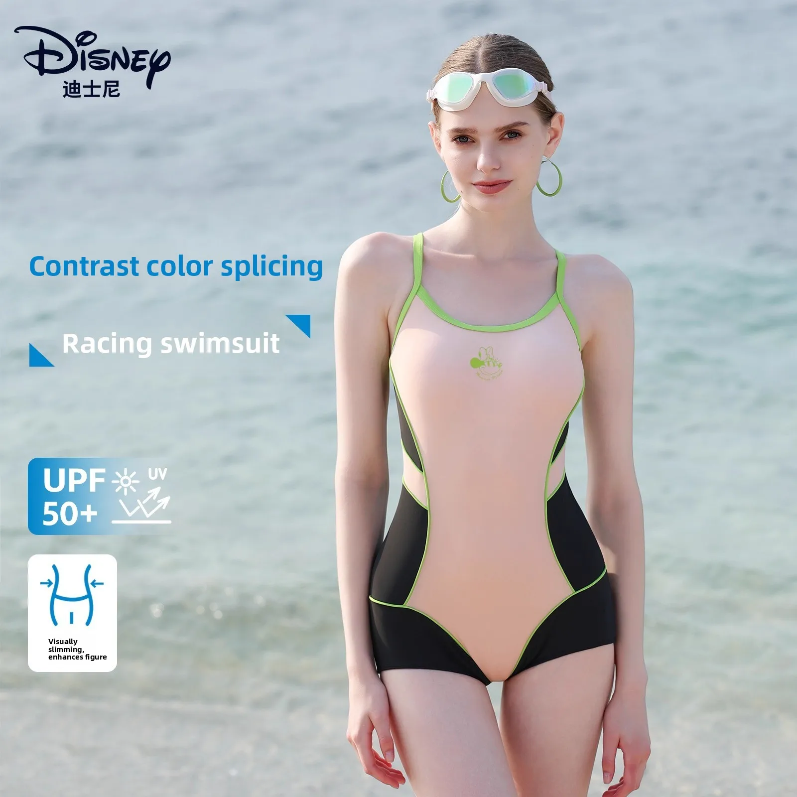 Traje de baño de Disney para mujer, traje de baño de una pieza para adultos, novedad de 2025, traje de baño para piscinas