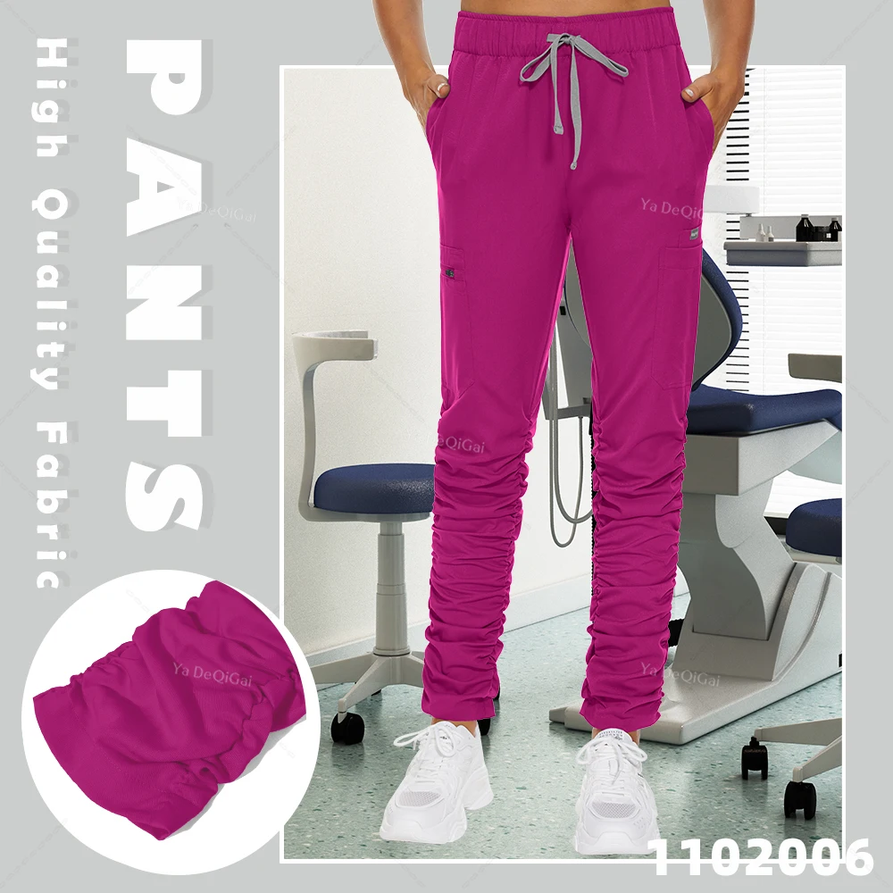 High Quality Uniform Women Scrubs Doctor Pants Medical Accessories Dental Clinic Work Bottoms Pet Shop Scrub Trousers