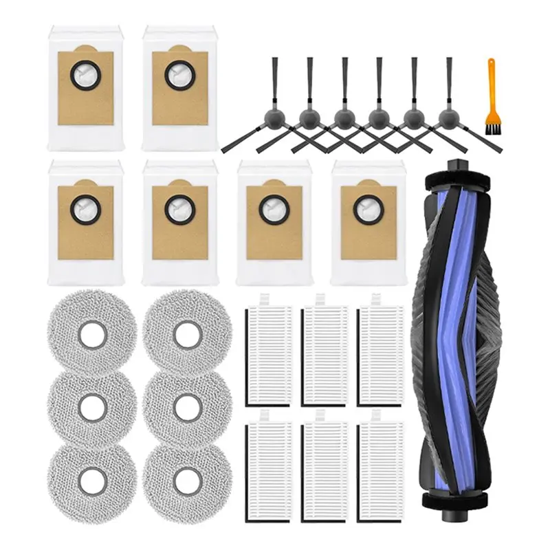 

Запасные части для основной боковой щетки Y59A для робота-пылесоса Lefant M3, включая HEPA-фильтры, салфетки для уборки, мешки для сбора пыли.