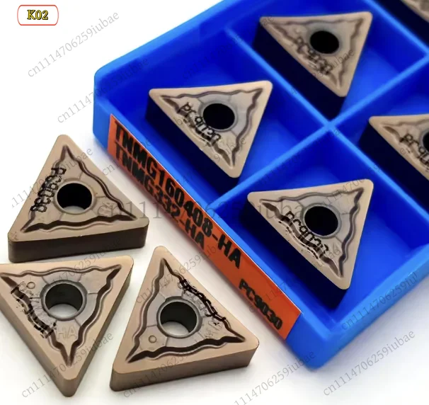 BK_High Quality TNMG160408 HA TNMG160404 HA PC9030 Hard Alloy Cylindrical Turning Inserts Metal Lathe Cutting Tools