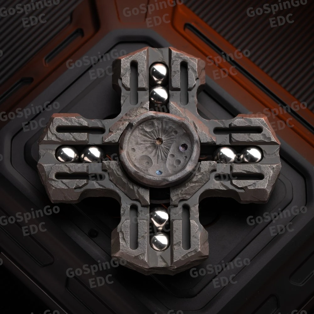 MACKIE EDC cristal de Zirconium bleu glace Paladin classique Fidget Spinner Fidget jouets pour adultes jouet anti-Stress