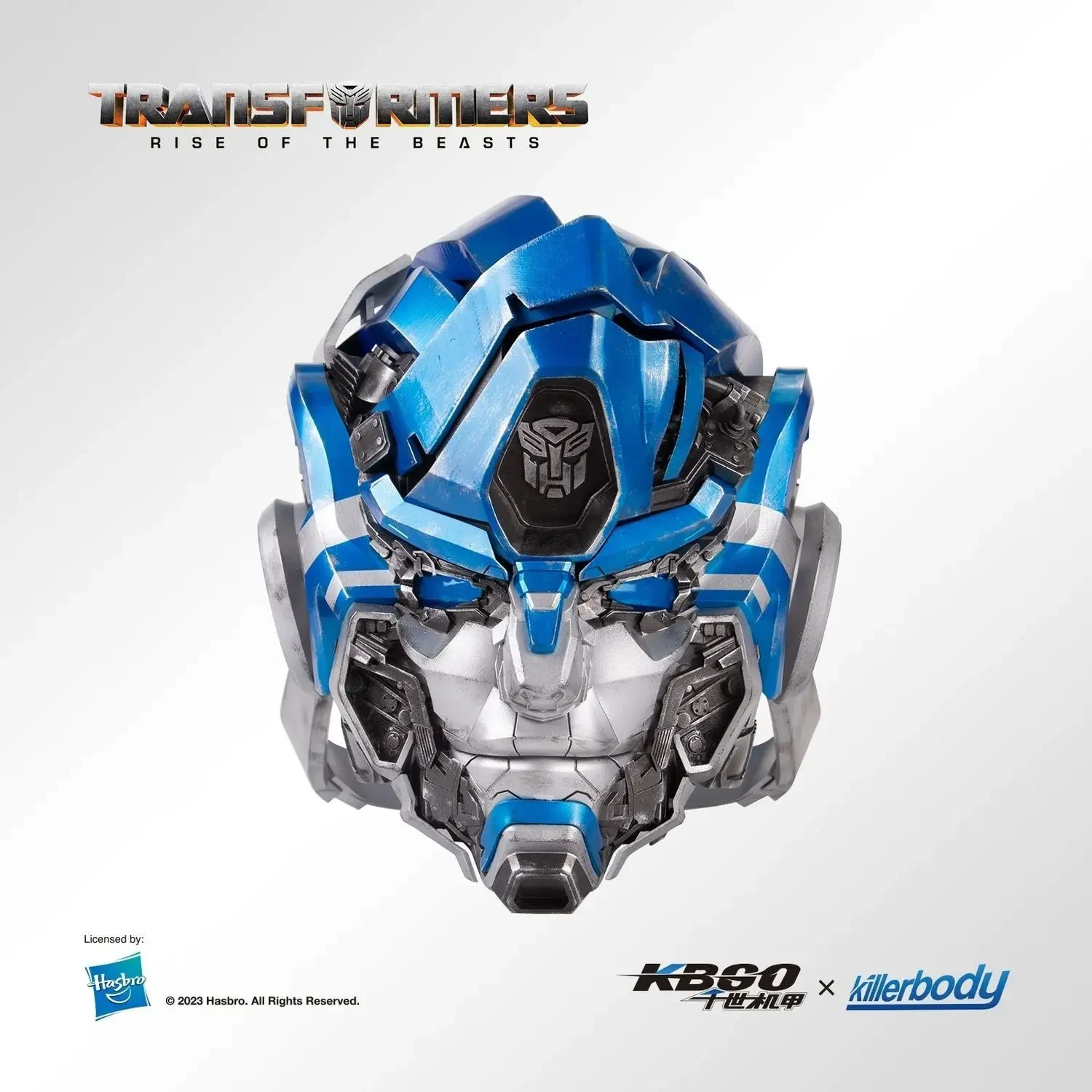 Hasbro 1:1 tragbarer elektrischer Mirage-Helm mit Bluetooth-Audio-Wake-on-Touch-simulierten mechanischen Soundeffekten neu auf Lager