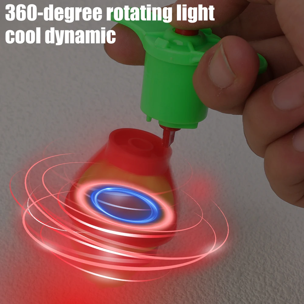 LED ضوء الموسيقى الدوران لعب للأطفال ، الكرتون الإبداعية ، الملونة ، الغزل إطلاق ، لغز ، لعبة الضغط ، هدايا لعبة حفلة ، 1 قطعة ، 3 قطعة