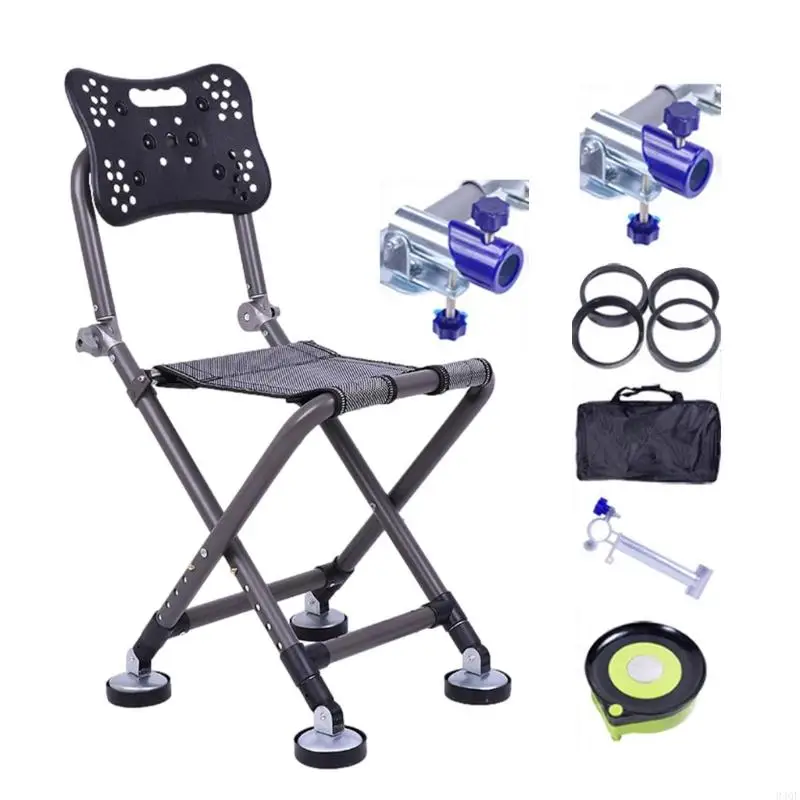 

340F Portables Folding Outdoor Chairs Large Weight Capacity Ergonomic Backrest Chair for Camping and Picnics