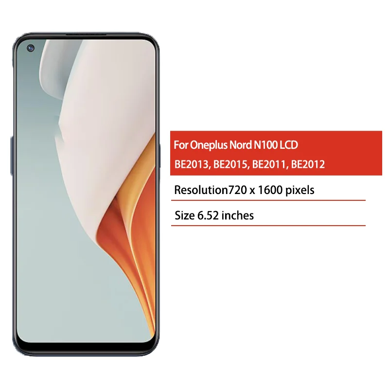 Ekran 6.52" do OnePlus Nord N100 Wyświetlacz LCD Ekran Dotykowy Digitizer do 1+Nord N100 BE2013 BE2015 BE2011 BE2012 LCD — zdjęcie produktu 2