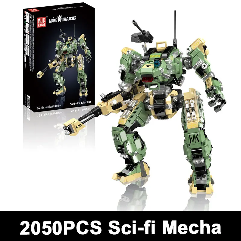 

2050PCS Sci-Fi Mecha Robot Model Building Blocks MOC Warrior Bricks Kit Educational Assembly Toy Christmas Birthday Gift for Boy