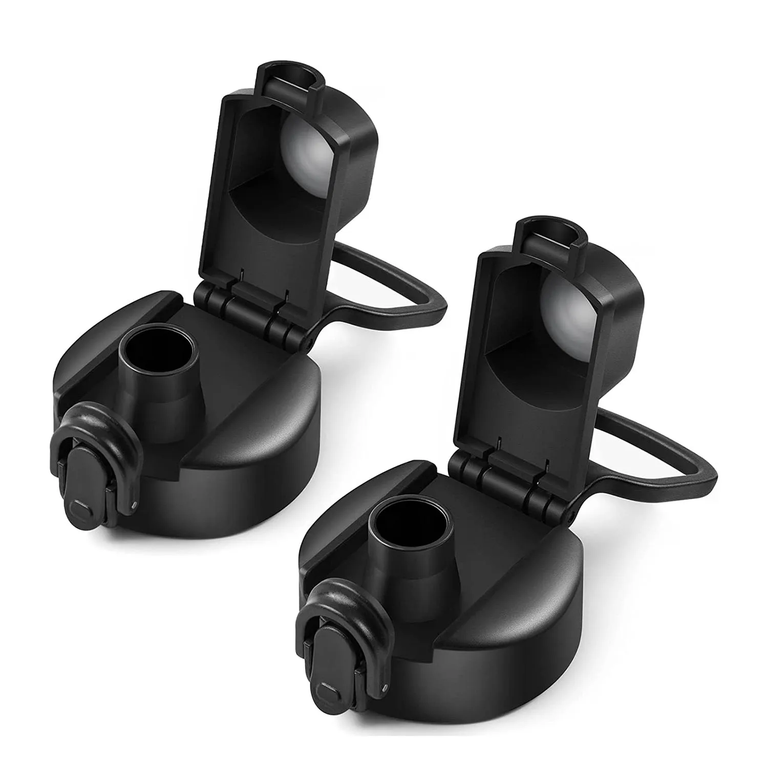 2 шт. крышка с автоматическим носиком для гидрокол с широким горлышком 12, 16, 18, 20, 32, 40, 64 унции, сменная крышка с широким горлышком и замком на кнопке