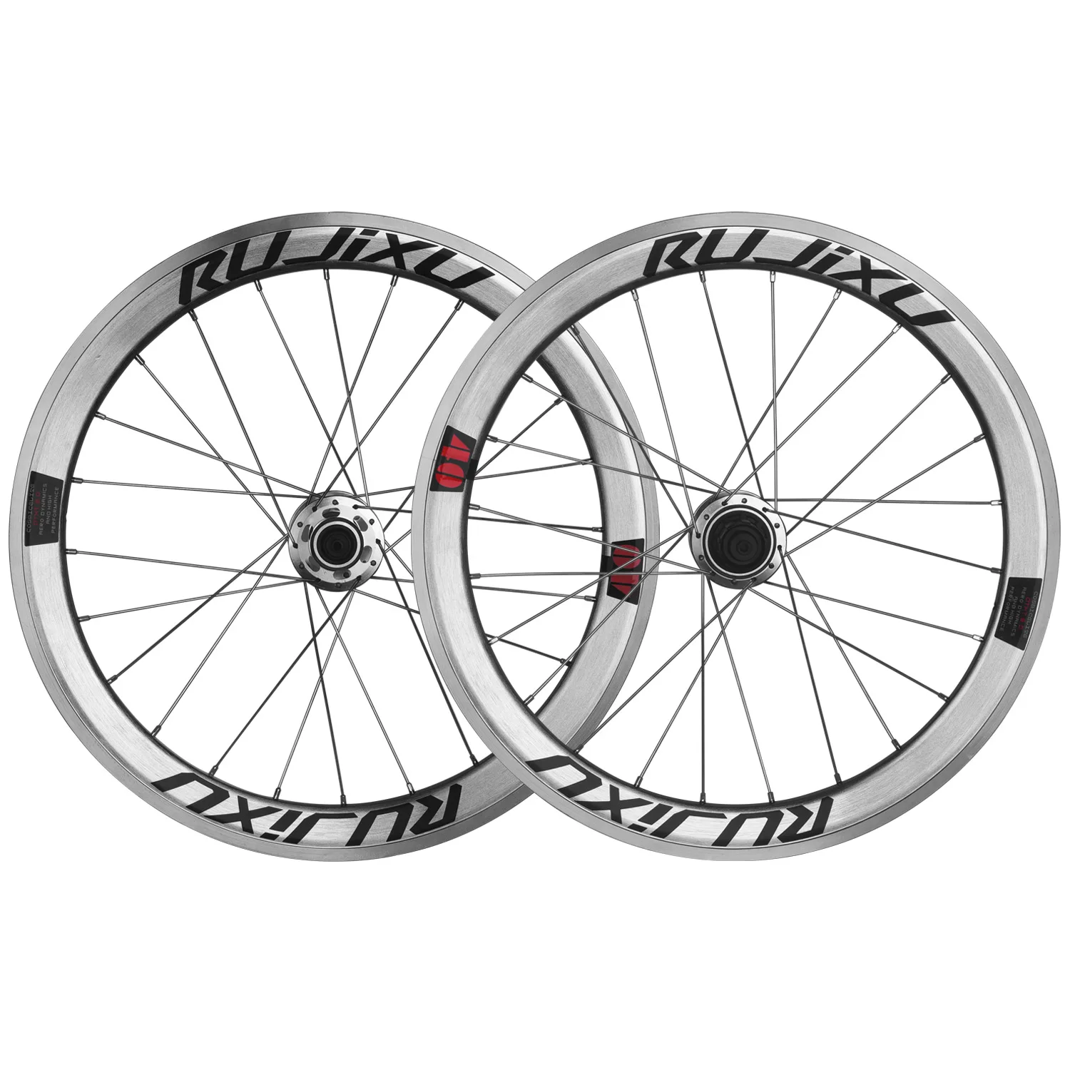 Bicycle Disc Brake Wheelset Folding 20 Inch Wheelset 406 /451Disc Brake 40 High Aluminium Rims Aluminium Hubs 5 Perrin