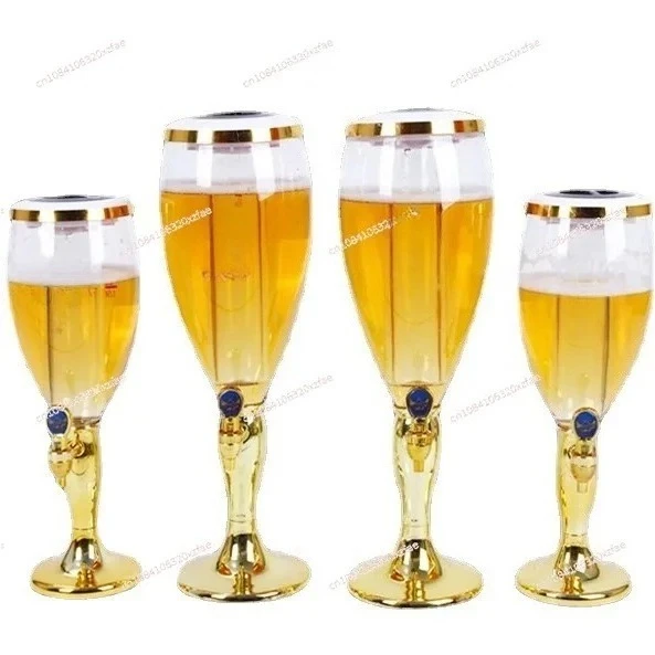 Bar commercial beer keg, beverage keg 1.5L3L wine cannon with wine column 798 goblet draft beer cannon pot