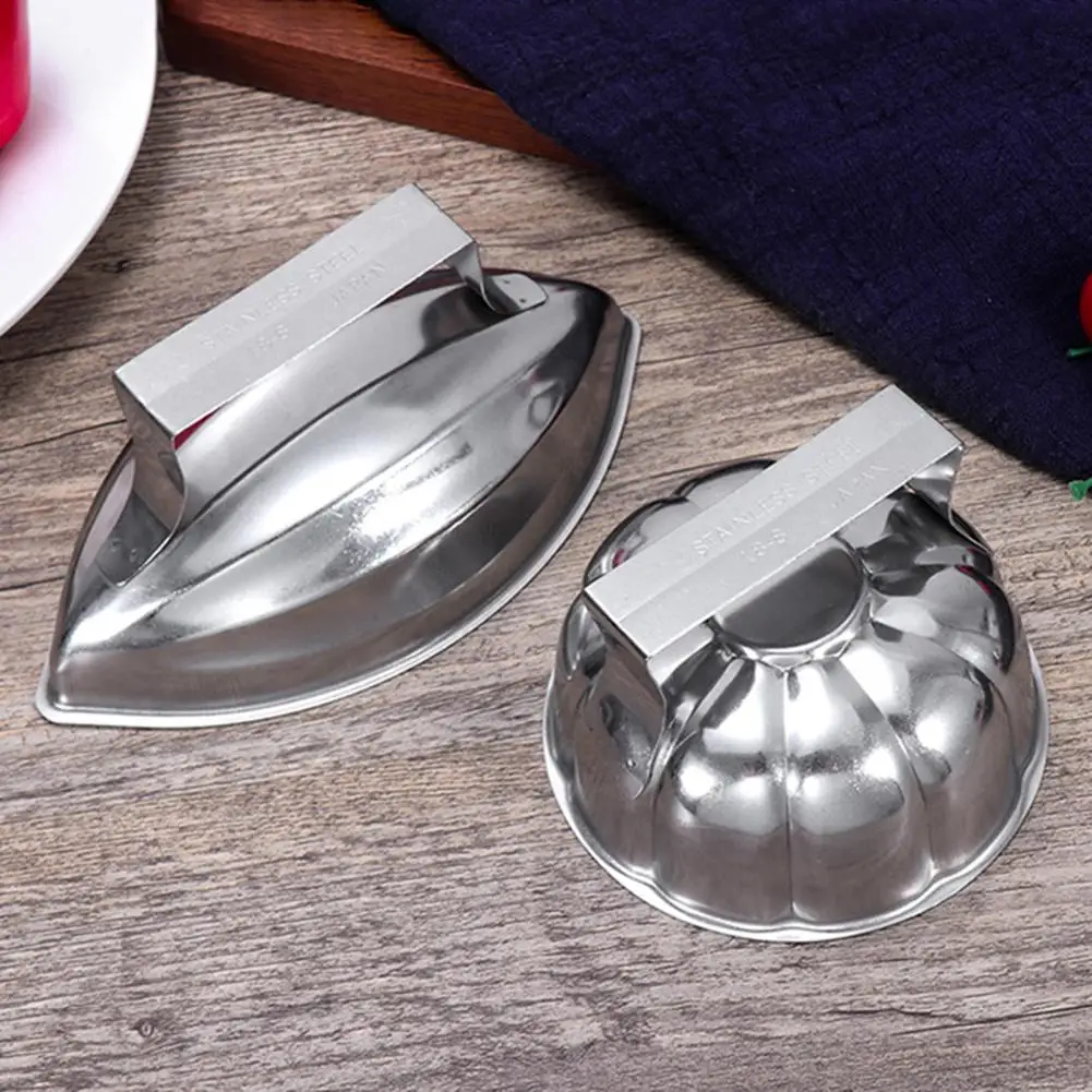 Omurice Mold Pumpkin Shape Stainless Steel Rice Ball Mold Sushi Making Mold Japanese-Style Egg-Wrapped Rice Tool Kitchen Gadgets