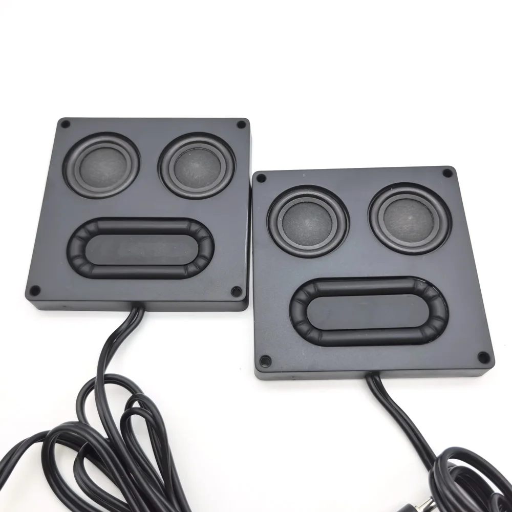 3Ω 5W Portable Heavy Bass Audio Cavity 81×11mm Magnetic Dual Speaker For TV Monitor Magnetic Speaker Connector