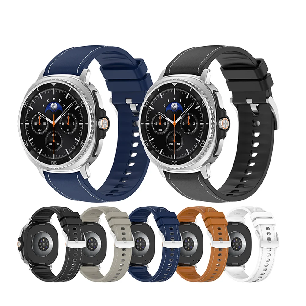 삼성 워치8 교체 액세서리용 에코 실리콘 가죽 느낌 시계줄