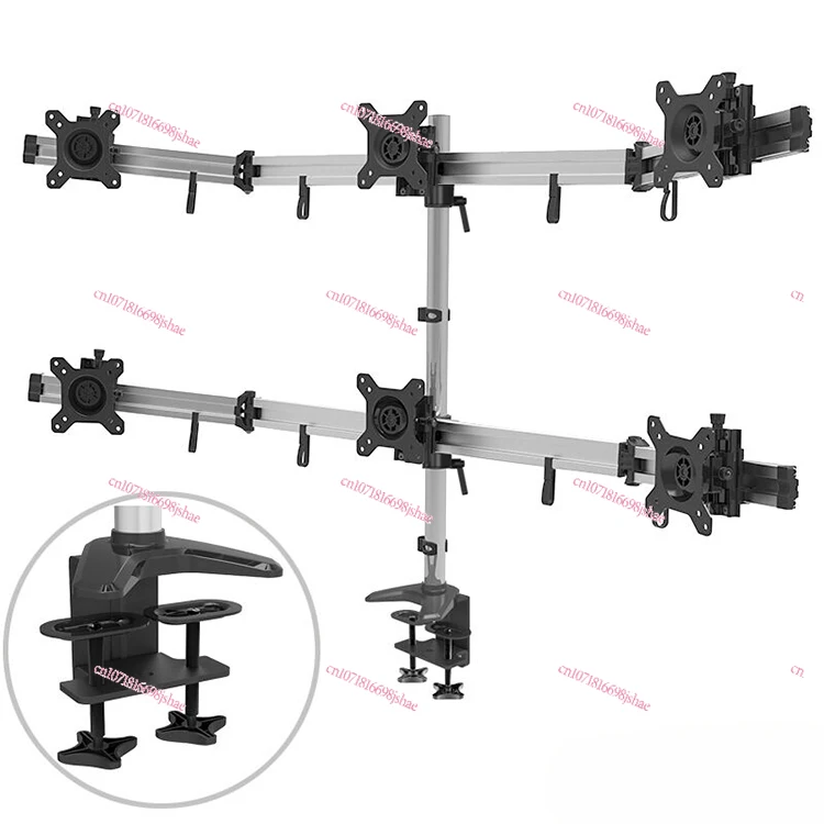 Most Popular Recyclable Universal Monitor Mounting 6-Arm LCD Durable 6 Monitor Mounting Bracket