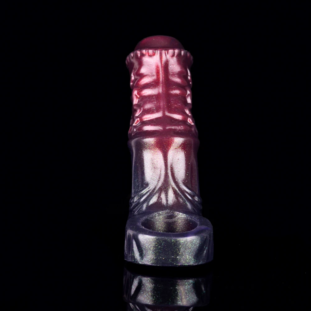 NYOTA-anillos para pene con funda para pene, agrandamiento del pene, retardante de eyaculación, estimulador vaginal del punto G, Juguetes sexuales para adultos para hombres, Sex Shop