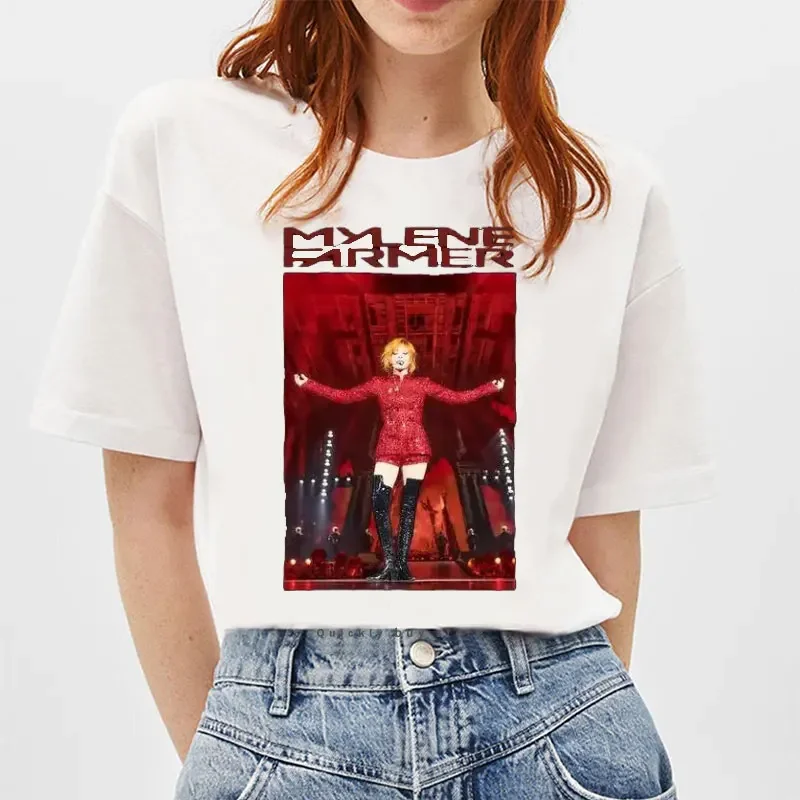 French Mylene Farmer France Meme Joelle Guillaume T Shirt Mylene Farmer France Meme Joelle Guillaume Jokes Casual Camisetas