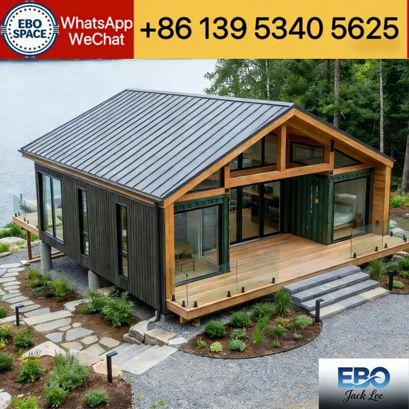 Foldable Container Cabin 20ft 30ft 40ft Expandable Prefab Modular Tiny House Waterproof