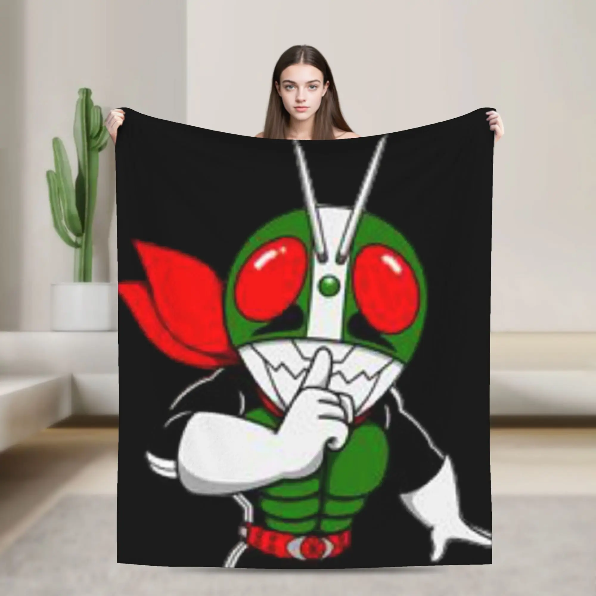 Kamen Rider Cartoon Blanket Quality Super Soft  Bedding Throws Autumn Camping Outdoor Print Bedspread