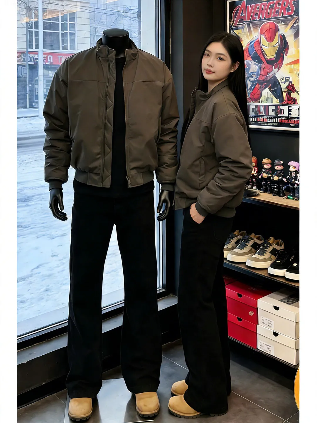 American Style Three-Proof Flight Jacket Men's Short CleanFit Stand Collar Baseball Uniform Casual Loose Fit Spring Autumn