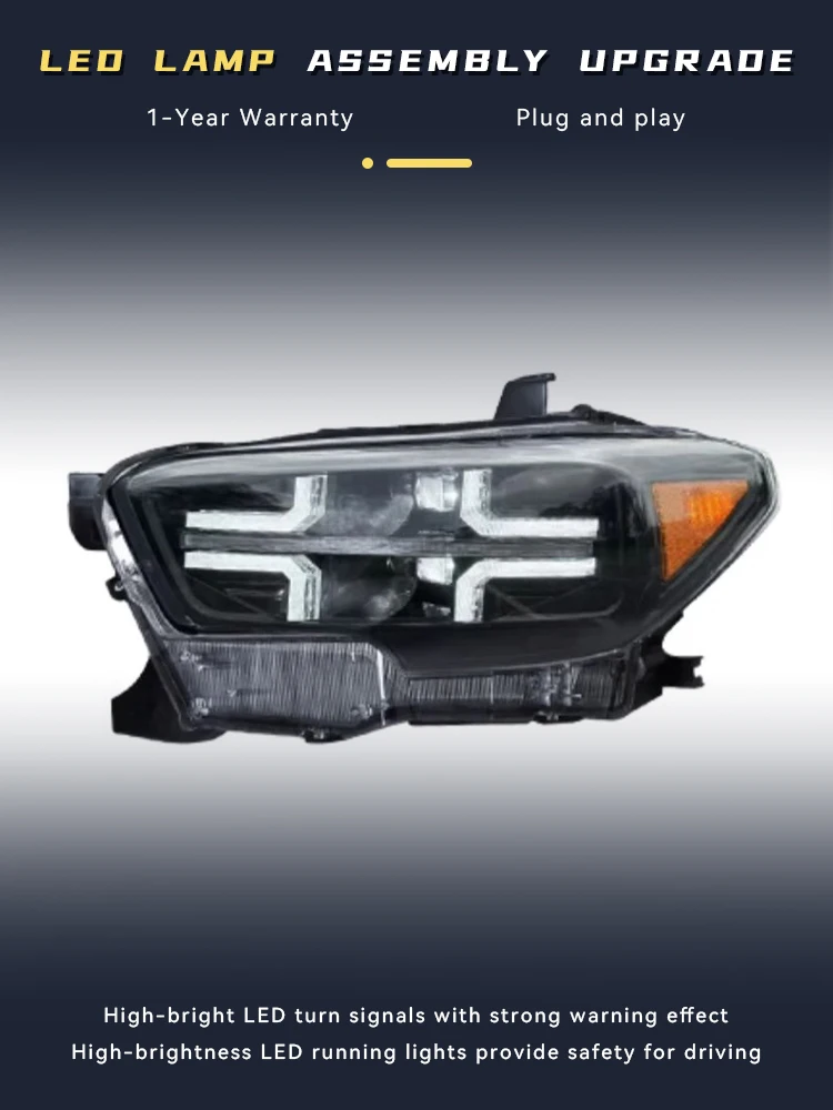 

Powerful Headlight for Cars Toyota Tacoma 2015-2020 Front Lamp Projector Lens DRL LED Turn Signal Highlight Auto Car Accessories