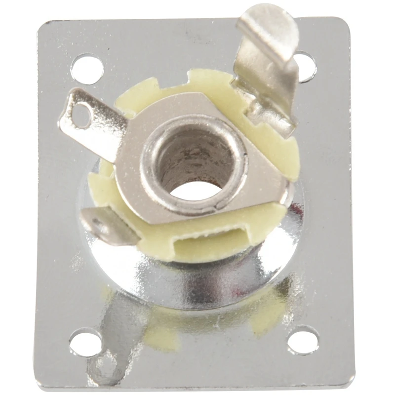 2 prises de sortie électronique à plaque chromée pour guitare électrique