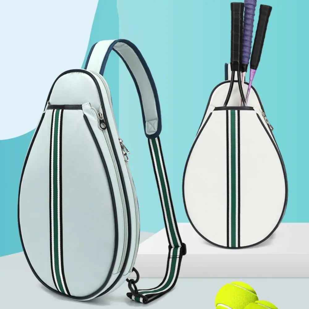 

Large Capacity Sports Racket Bag Waterproof Adjustable Strap Lightweight Sling Bag Multipurpose Organizer Badminton Racquet Bag