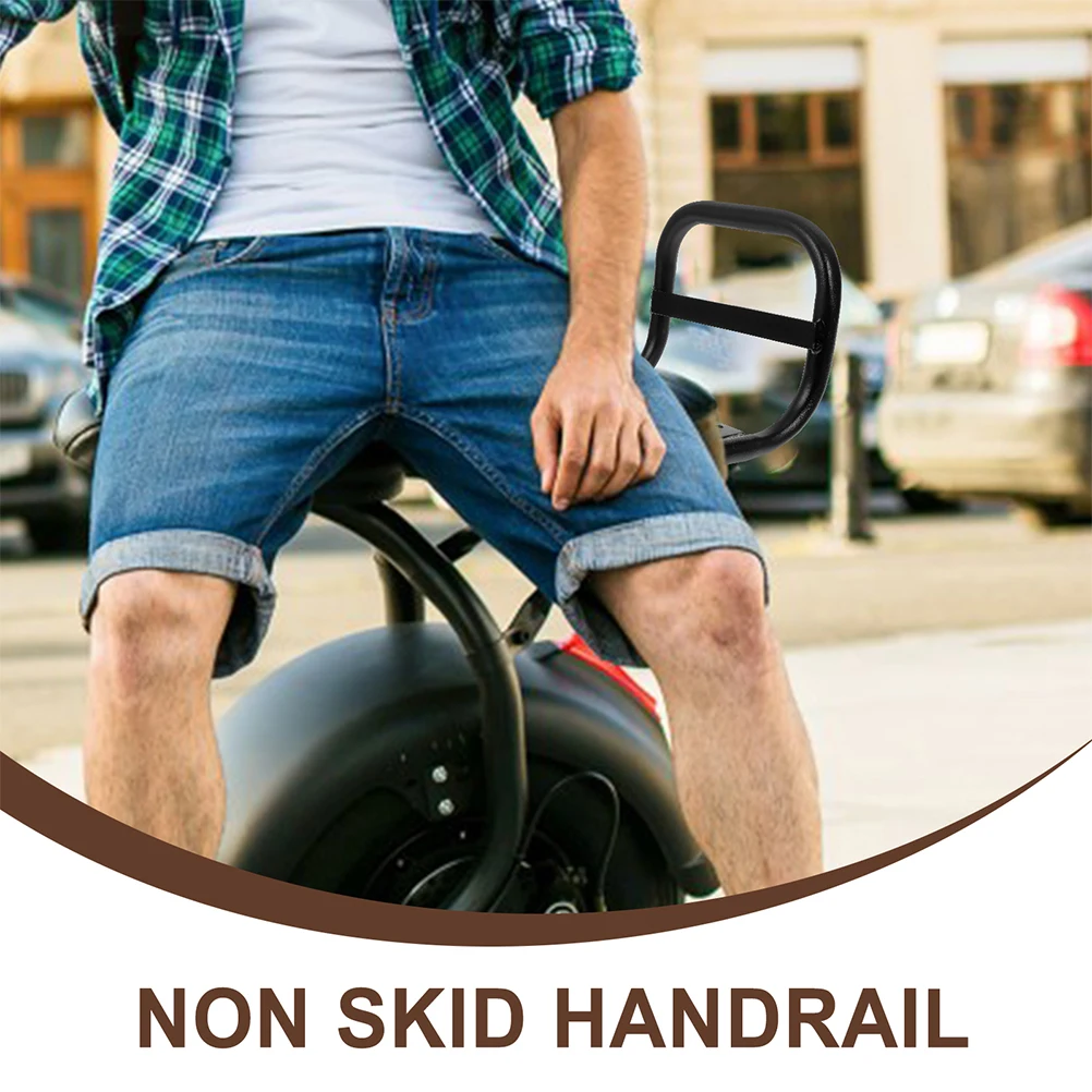 

2Pcs Electric Bike Rear Seat Handle Durable Sturdy Armrest Handle Easy Installation for Passenger Safety Support