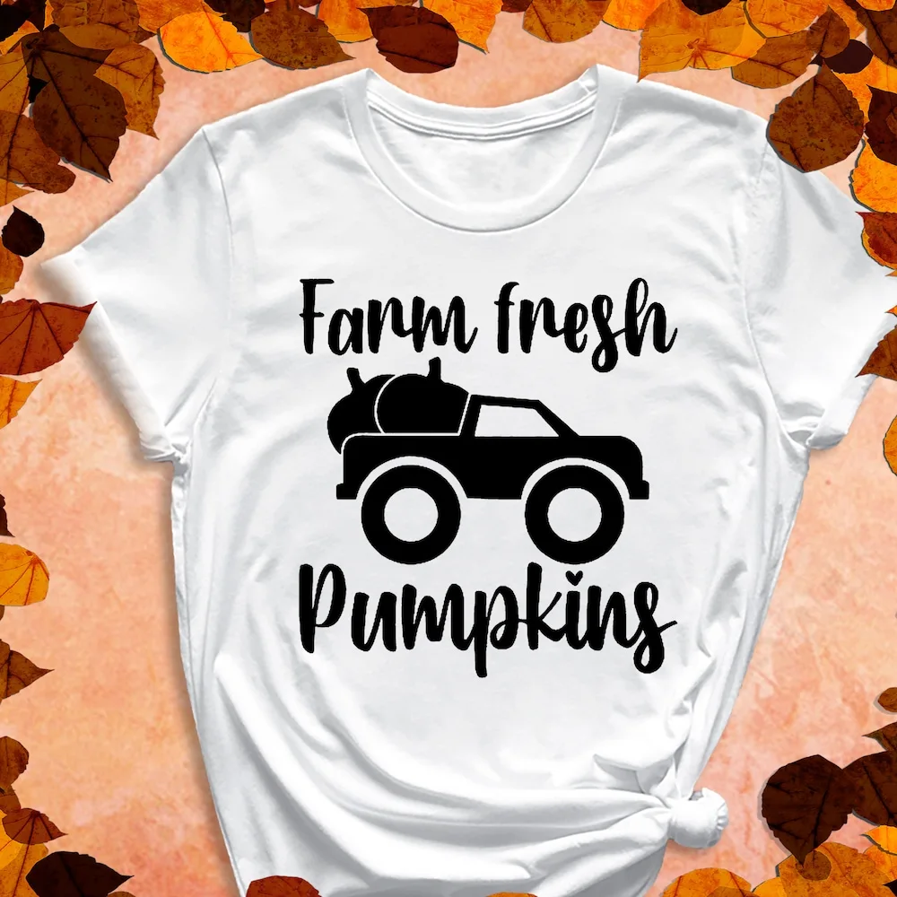 Farm Fresh Pumpkins Harvest Season Pumpkin T Shirt Fall Vibes Autumn