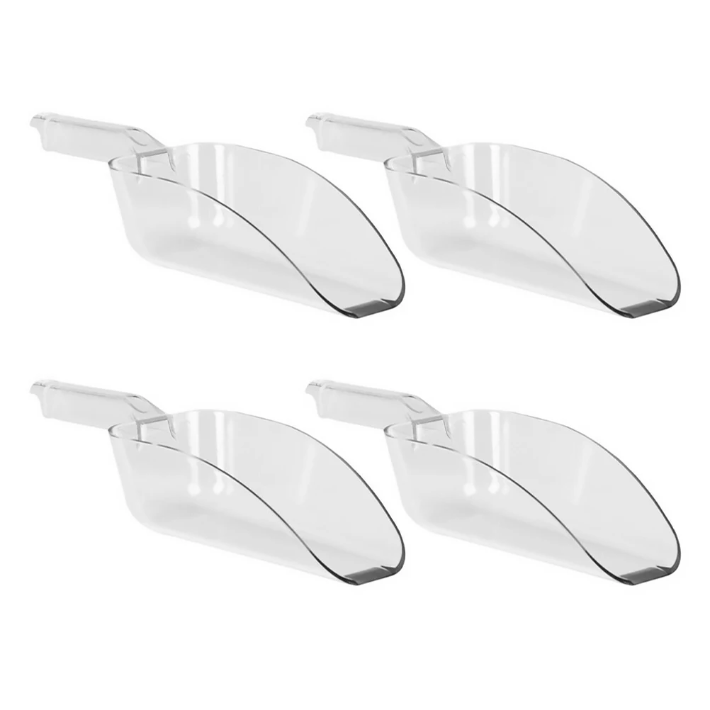 4pcs Measuring Ice Cube Flour Plastic Scoop Dry Ice Scoop Goods Flour Shovel Shovel Kitchen Bar Tools