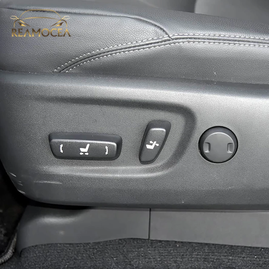 

Reamocea 1Pc Beige/Black Seat Switch Knob Cover For Reclining/Slide&Vertical For Toyota Land Cruiser Prado LC150 2010-2020