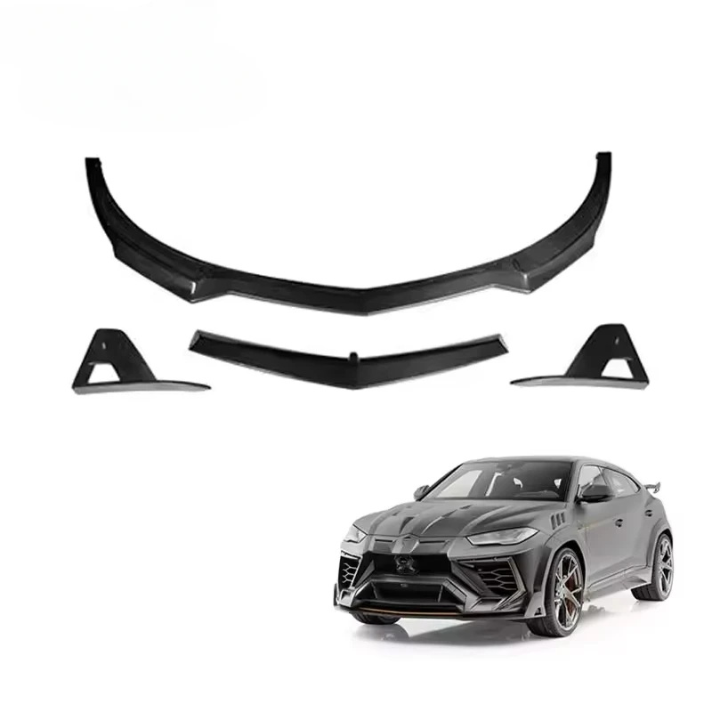 

Car Exterior Accessories Front Bumper Lip Corner Dry Carbon MSY Wide Body Front Splitter For Lamborghini URUS Front Lip Kits