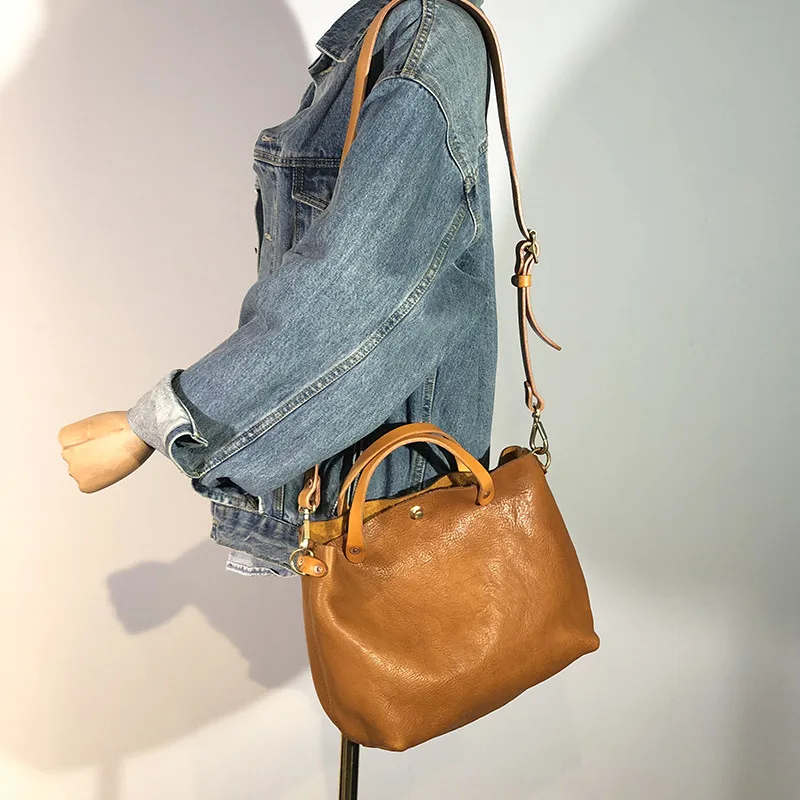 

High quality luxury natural genuine leather women's handbag outdoor daily fashion soft real cowhide female messenger bag Girls